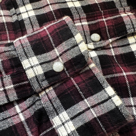 UNIQLO Sherpa Lined Plaid Flannel Long Sleeve Shirt Men's Size Medium Y2k Fleece - Picture 7 of 15